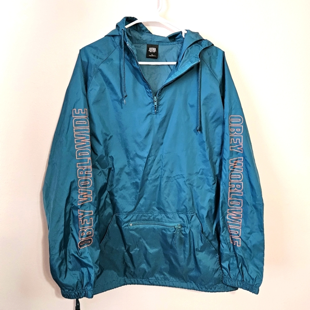 NWOT Obey Windbreaker Men's Large